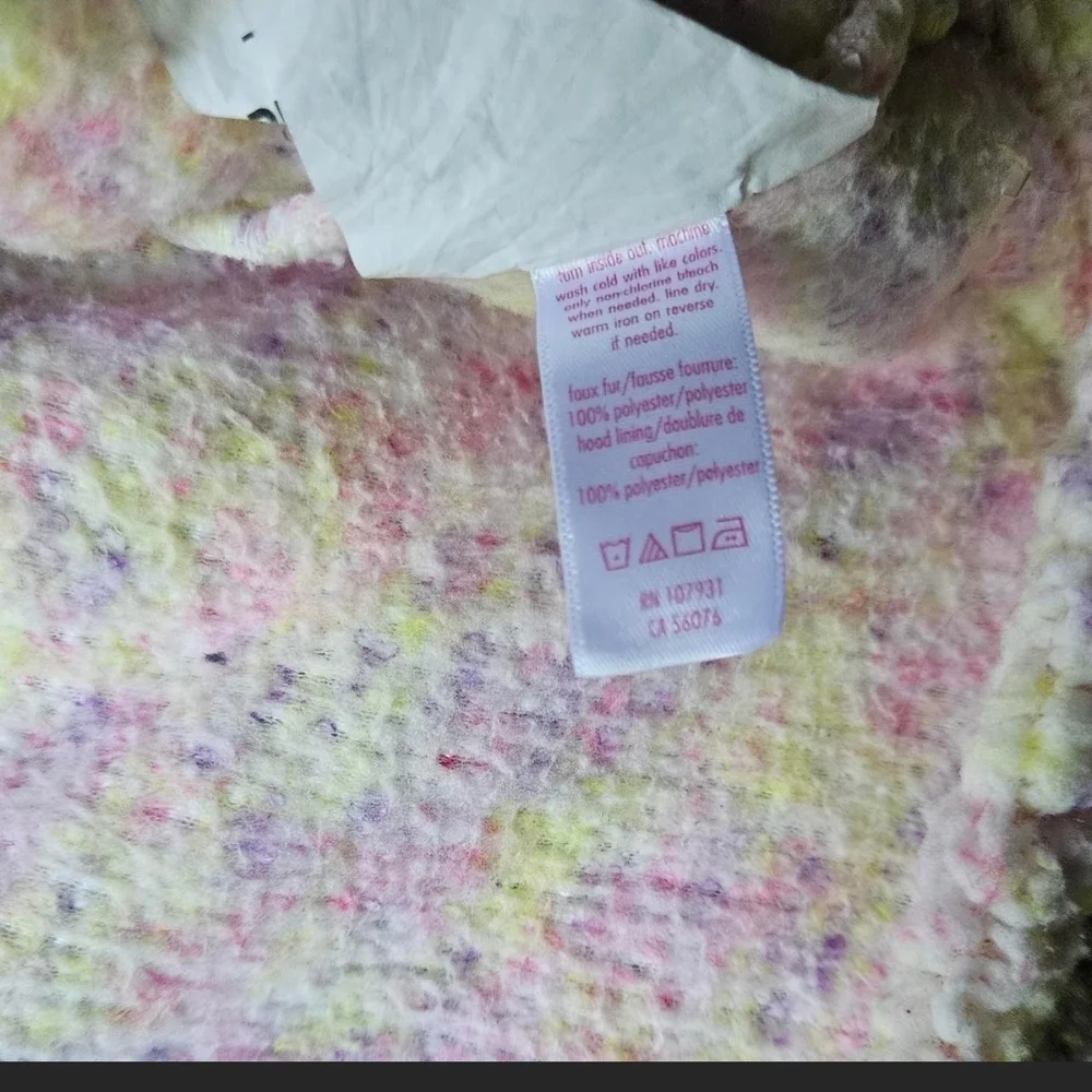 Justice Multicolor Sherpa Hoodie